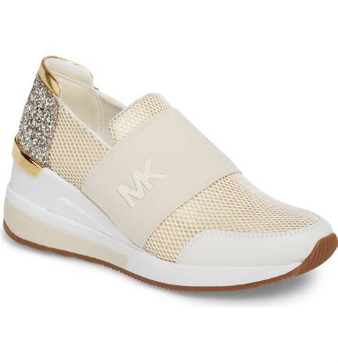 michael kors trainers gold|michael kors slip on trainers.